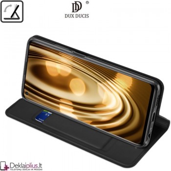 Dux Ducis dirbtinės odos atverčiamas dėklas - juodas (telefonams Xiaomi Redmi Note 9T) Dux Ducis dirbtinės odos atverčiamas dėklas - juodas (telefonams Xiaomi Redmi Note 9T)